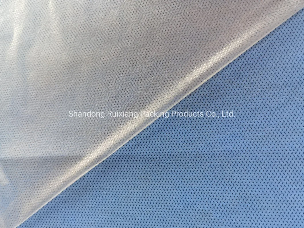 High Quality Waterproof Blue PE Film Coated SMS Non Woven Fabric for Surgical Gown