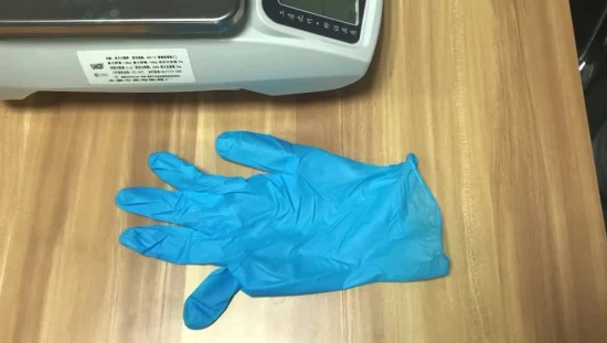 Guantes de trabajo de inspección de examen sin látex de nitrilo puro desechables de grado alimenticio con CE