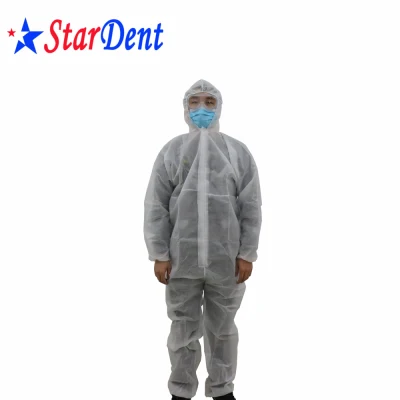 Médico Desechable Hospital Seguridad Cuerpo completo Protección química Aislamiento Ropa Virus Overol Traje de protección Protege